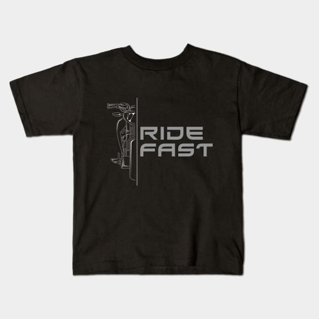 Motorcycle with fastest Acceleration Kids T-Shirt by Markus Schnabel